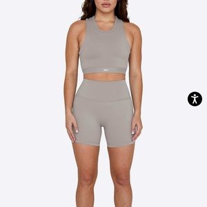 SET ACTIVE SPORTBODY BIKE SHORTS - stone